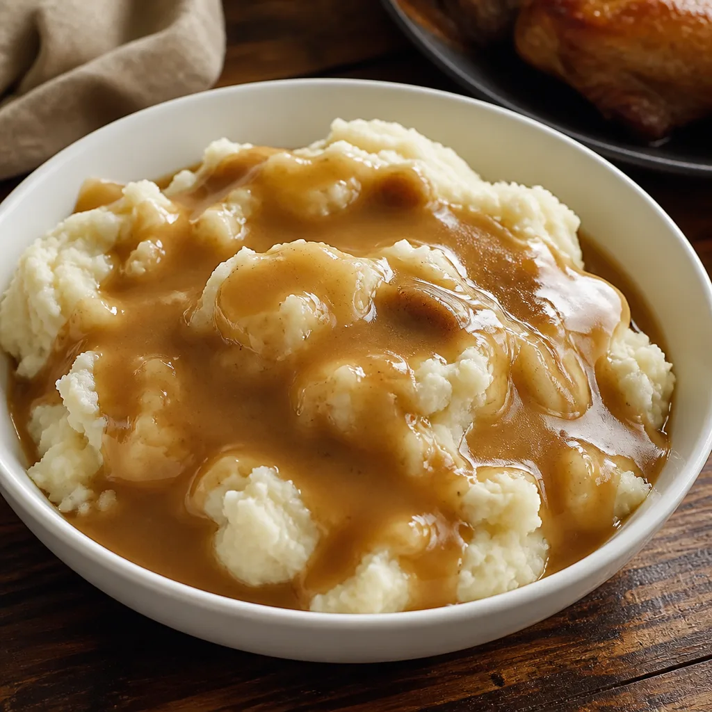 Mashed Potatoes with Gravy